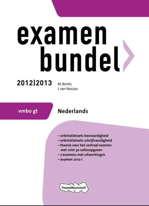 9789006079081 Examenbundel Nederlands  Vmbo 20122013