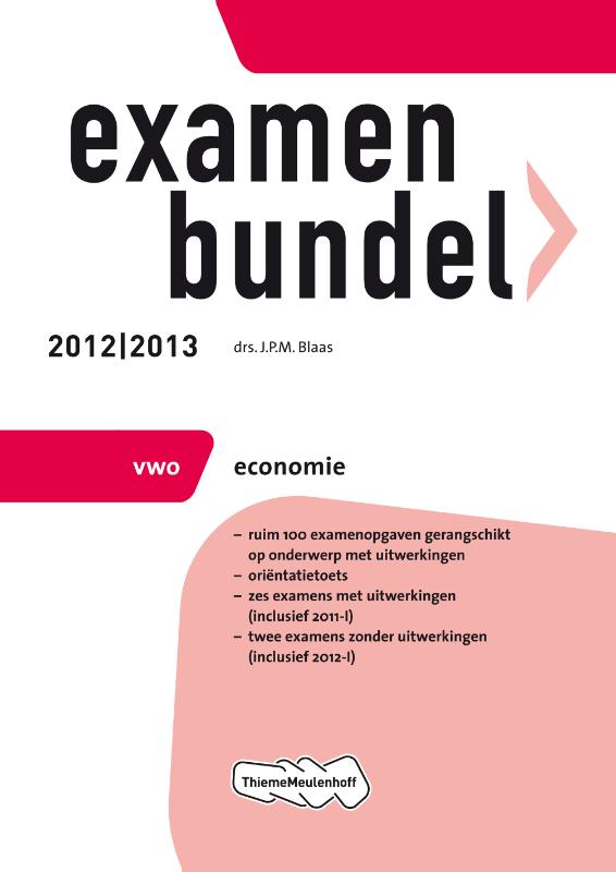 9789006079418-Examenbundel-vwo-economie--20122013