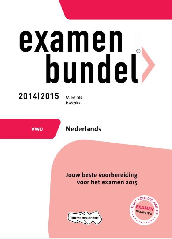 9789006080759 Examenbundel  Nederlands Vwo 20142015