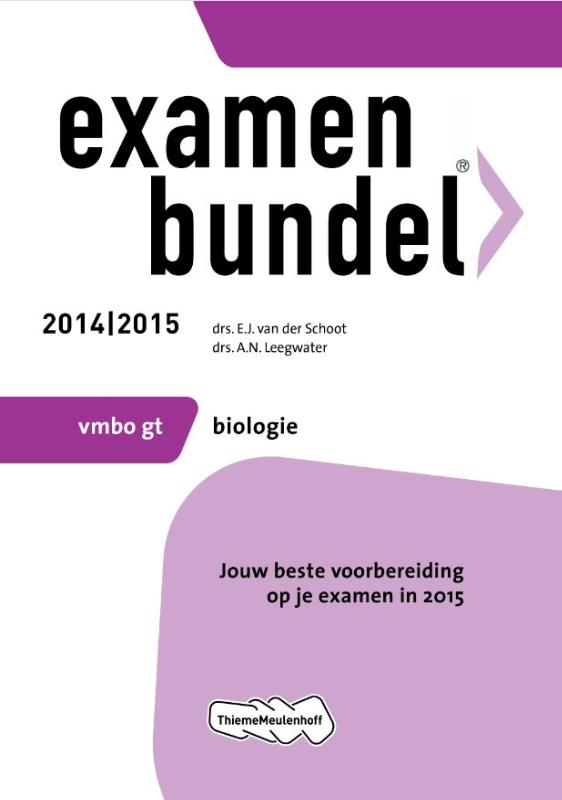 9789006080902 Examenbundel  Biologie Vmbo gt 20142015