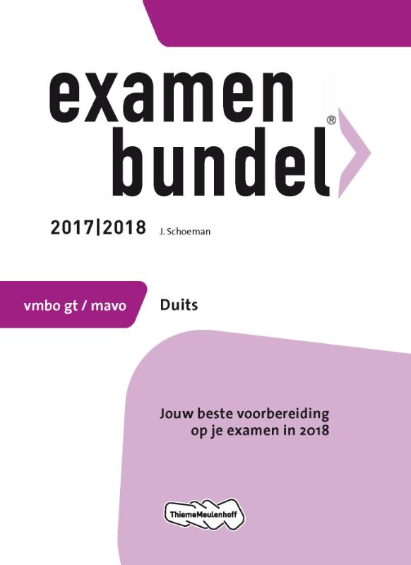 Examenbundel vmbo gtmavo Duits 20172018