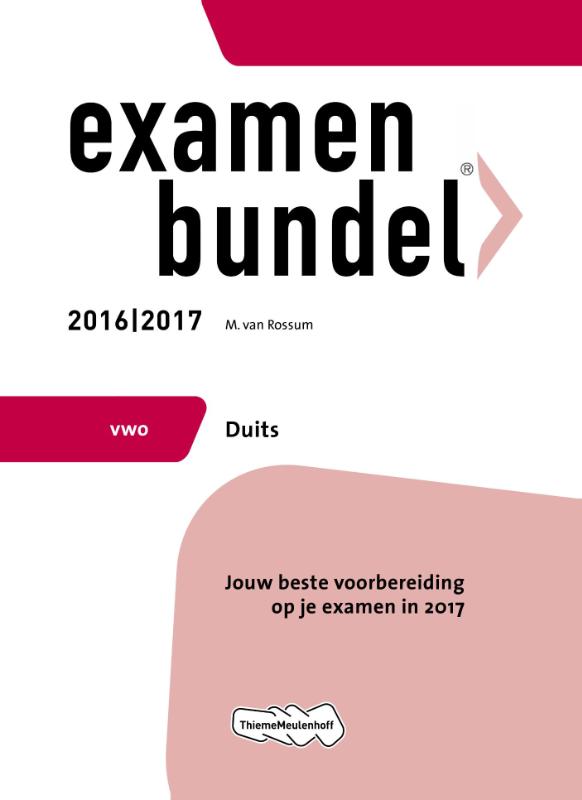 9789006629316 Examenbundel vwo Duits 20162017