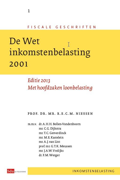 9789012391764-De-wet-inkomstenbelasting-2001-2013