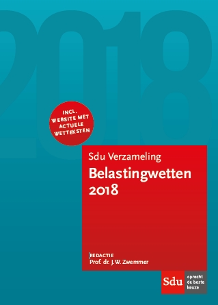 9789012401500-Educatieve-wettenverzameling---Sdu-Verzameling-Belastingwetten-2018