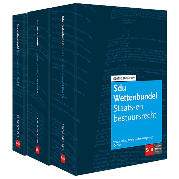 Educatieve wettenverzameling - Sdu Wettenbundel Editie 2018-2019