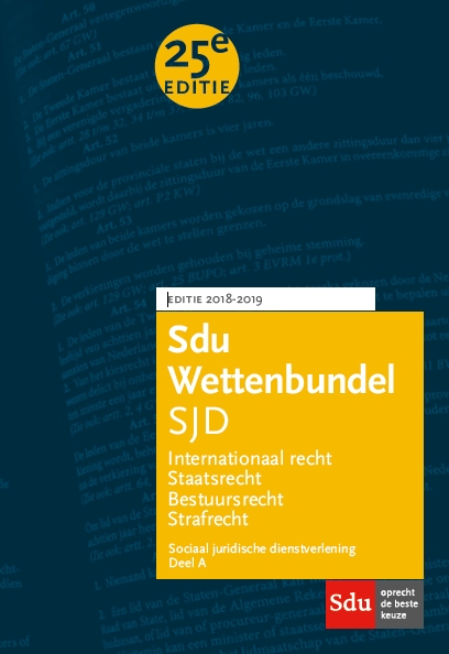 9789012402811 Educatieve wettenverzameling    Sdu Wettenbundel set 2 ex Sociaal Juridische Dienstverlening deel A 20182019