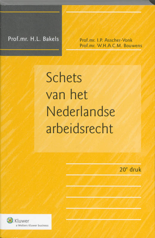 9789013059540-Schets-van-het-Nederlandse-arbeidsrecht