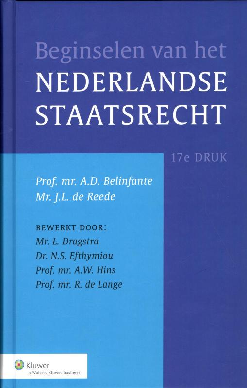 9789013065398 Beginselen van het Nederlands staatsrecht