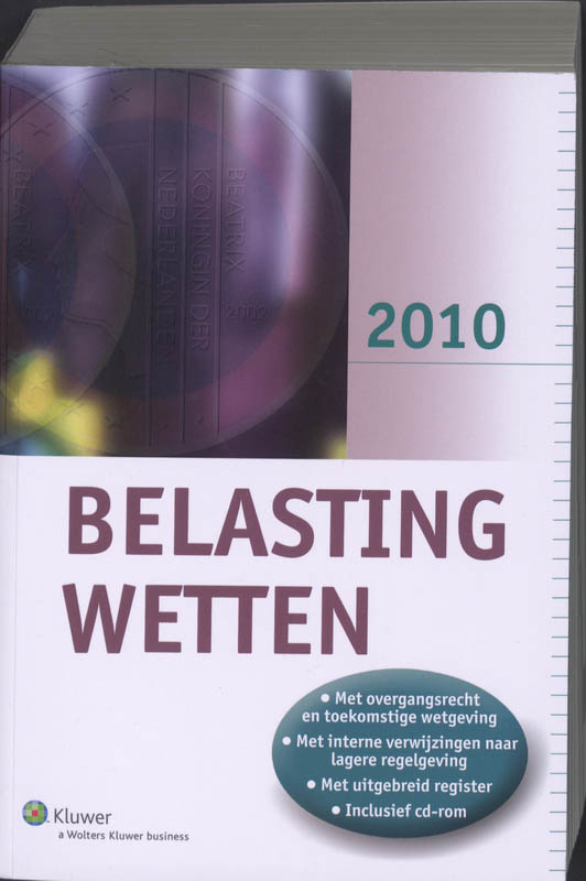 9789013069990-Belastingwetten-2010--CD-ROM-druk-1