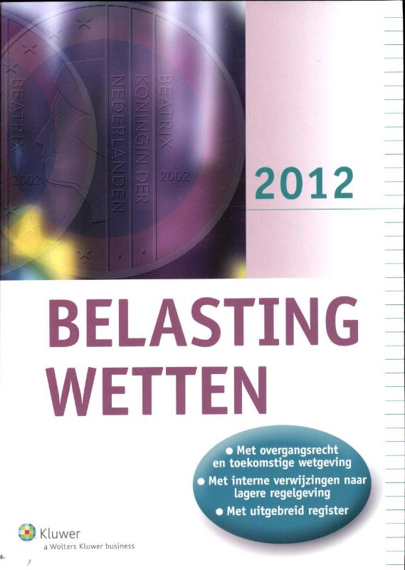 9789013091953-Belastingwetten-2012