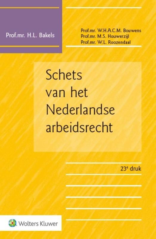 9789013129311 Schets van het Nederlandse arbeidsrecht