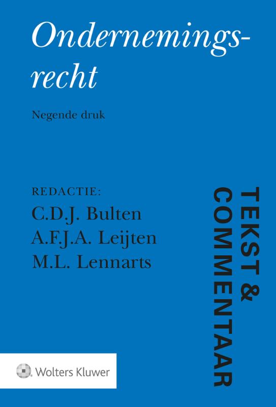 9789013147254 TekstCommentaar Ondernemingsrecht
