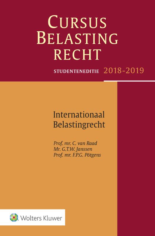 Studenteneditie Cursus Belastingrecht Internationaal Belastingrecht 2018-2019