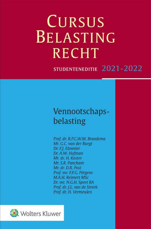 Cursus Belastingrecht Vennootschapsbelasting 2021-2022