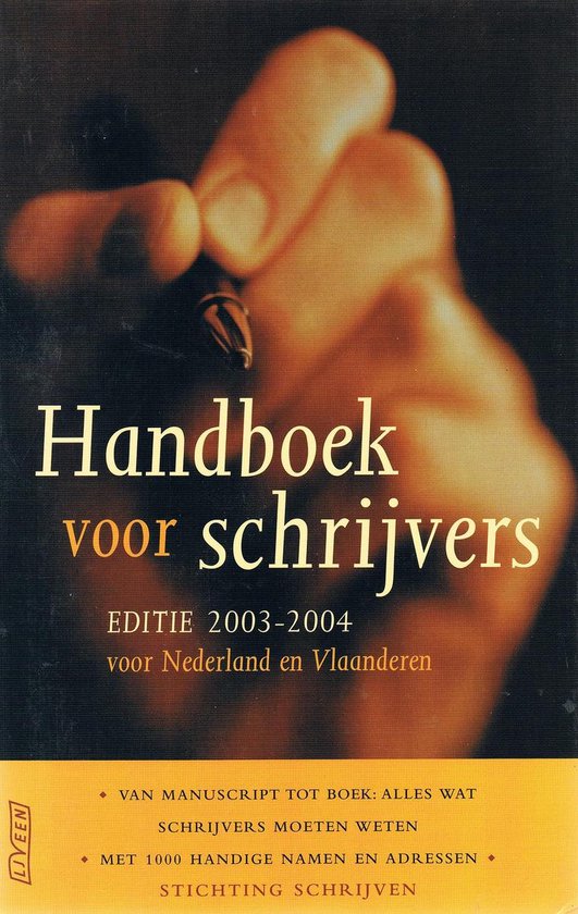 9789020404715 Handboek voor schrijvers  20032004
