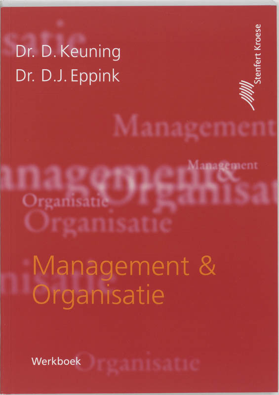 9789020732634 Werkboek Management  Organisatie