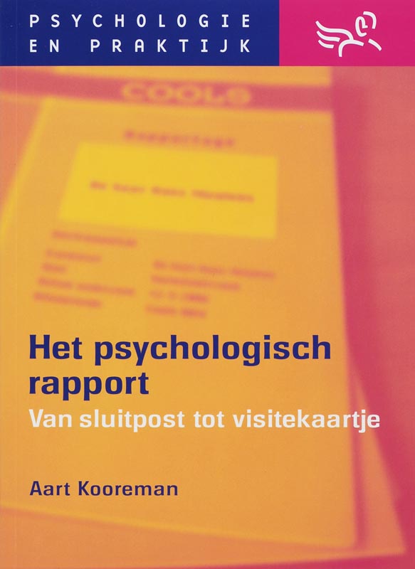 9789026517792 Psychologie  praktijk     Het psychologisch rapport