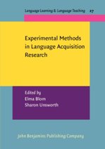 9789027219978 Experimental Methods in Language Acquisition Research
