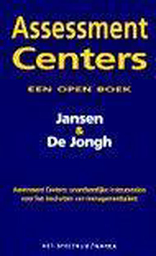 9789027432551 Assessment centers een open boek