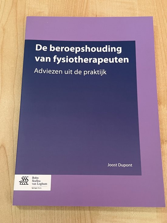 9789036806565 De Beroepshouding Van Fysiotherapeuten Han Editie