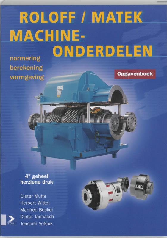 9789039523230 RoloffMatek  Machineonderdelen  deel Opgavenboek  druk 4