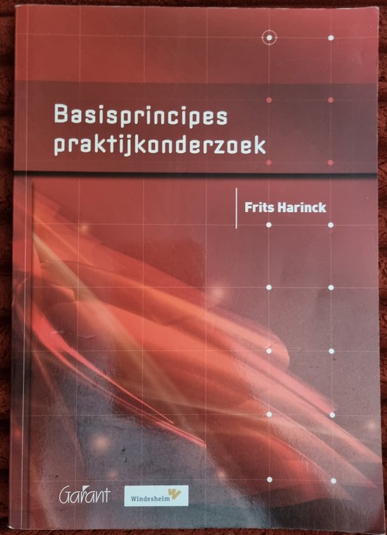 9789044119817 Basisprincipes praktijkonderzoek  druk 1