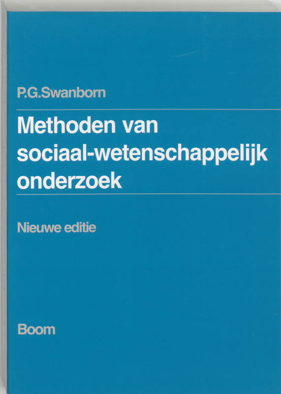 9789060097960 Methoden van sociaalwetenschappelijk onderzoek  druk Nieuwe editie 5e dr