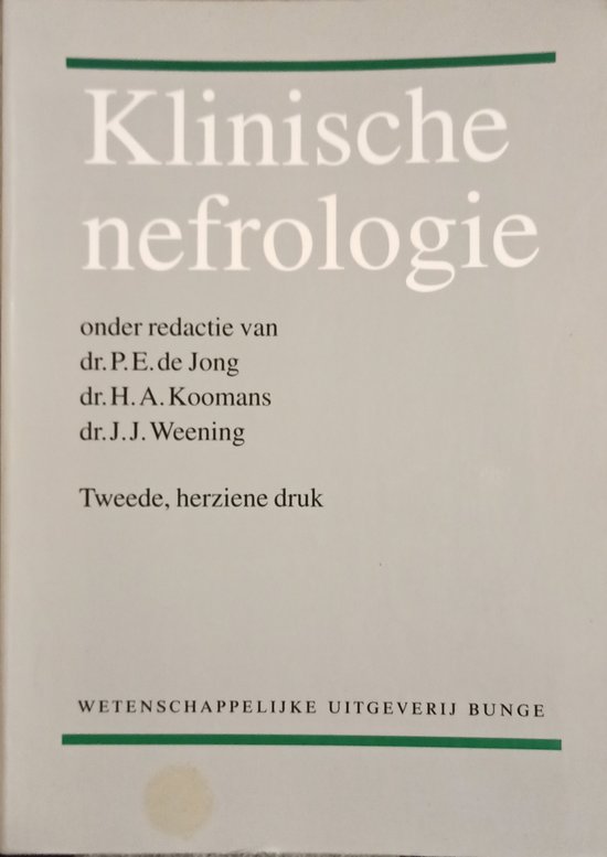 9789063483692 Klinische nefrologie