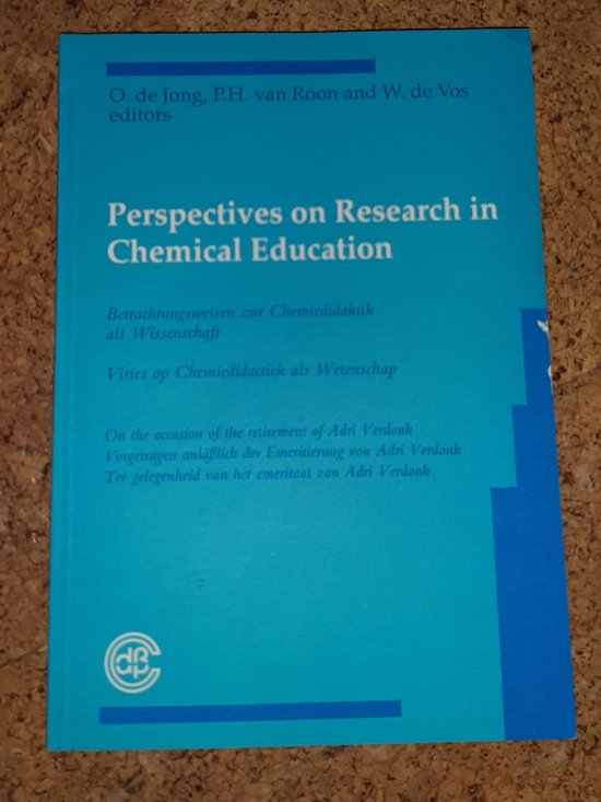 9789073346253 Perspectives on research in chemical education