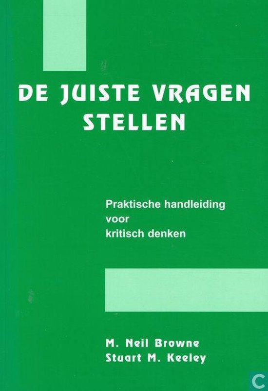 9789074089012 De juiste vragen stellen  praktische handleiding voor kritisch denken