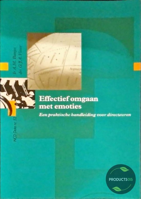 9789074786072 Effectief omgaan met emoties  een praktische handleiding voor directeuren