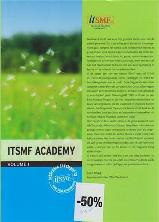 9789079272037 volume 1 ITSMF Academy