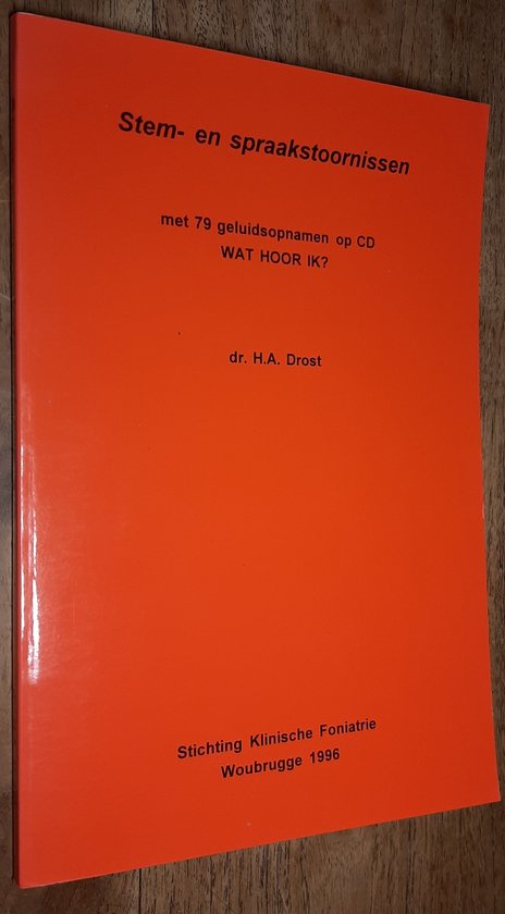 9789080284319 Stem en spraakstoornissen  CD