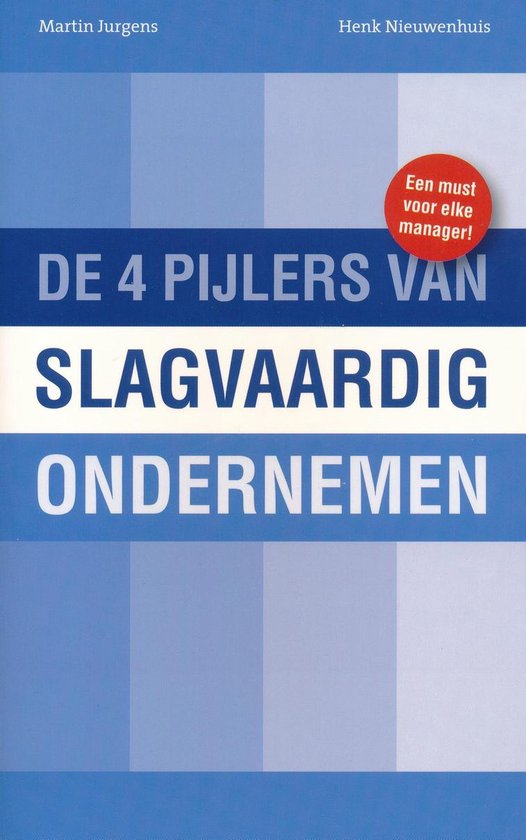 9789081027212 De 4 pijlers van slagvaardig ondernemen