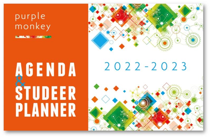 9789081920377-Purple-Monkey-Agenda-en-Studeerplanner-2022-2023