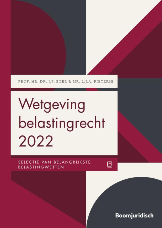 9789462126435-Wetgeving-belastingrecht-2022