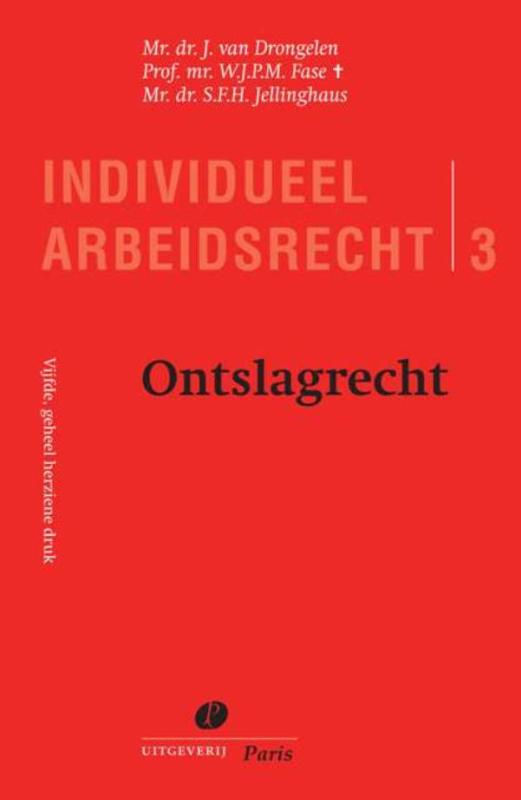 9789462510821 Serie Individueel Arbeidsrecht 3  Ontslagrecht