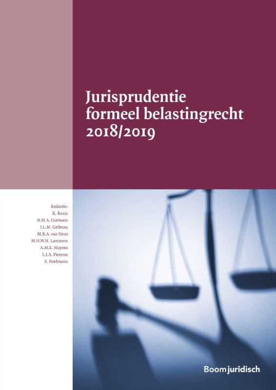 9789462904972-Boom-Juridische-studieboeken---Jurisprudentie-formeel-belastingrecht-20182019