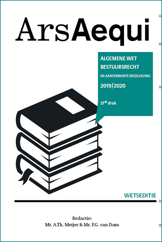 9789492766731 Ars Aequi Wetseditie  Algemene wet bestuursrecht 20192020