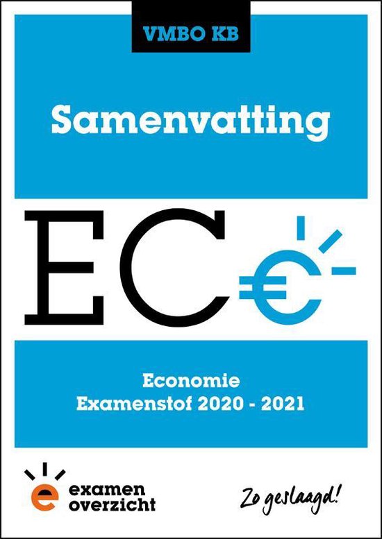 9789493190177 ExamenOverzicht  Samenvatting Economie VMBO KB