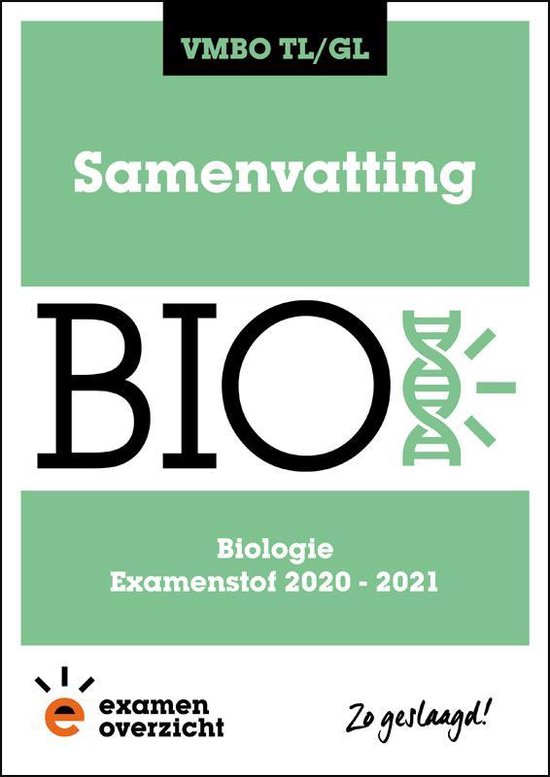 9789493190221 ExamenOverzicht  Samenvatting Biologie VMBO TLGL