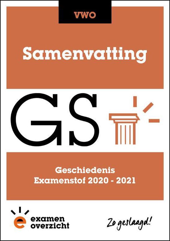 9789493190344 ExamenOverzicht  Samenvatting Geschiedenis VWO