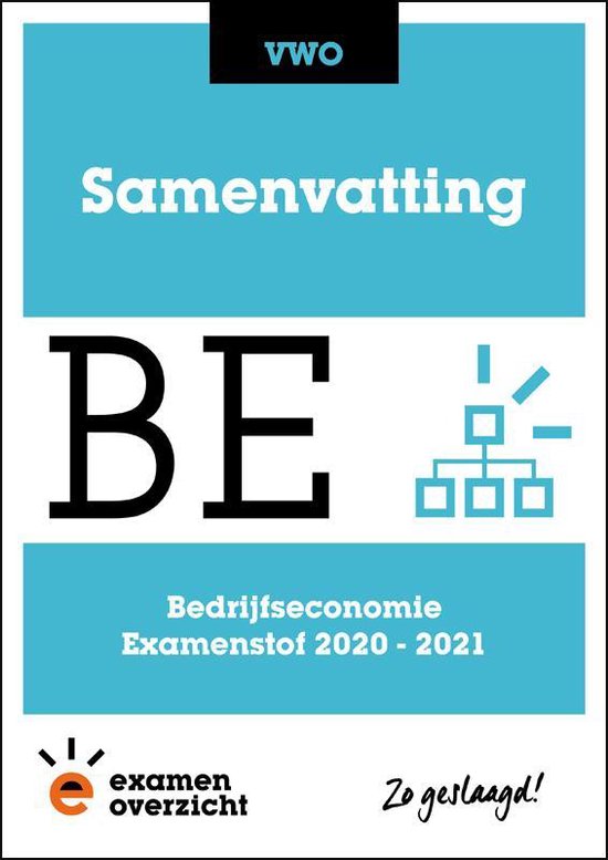 ExamenOverzicht - Samenvatting Bedrijfseconomie VWO