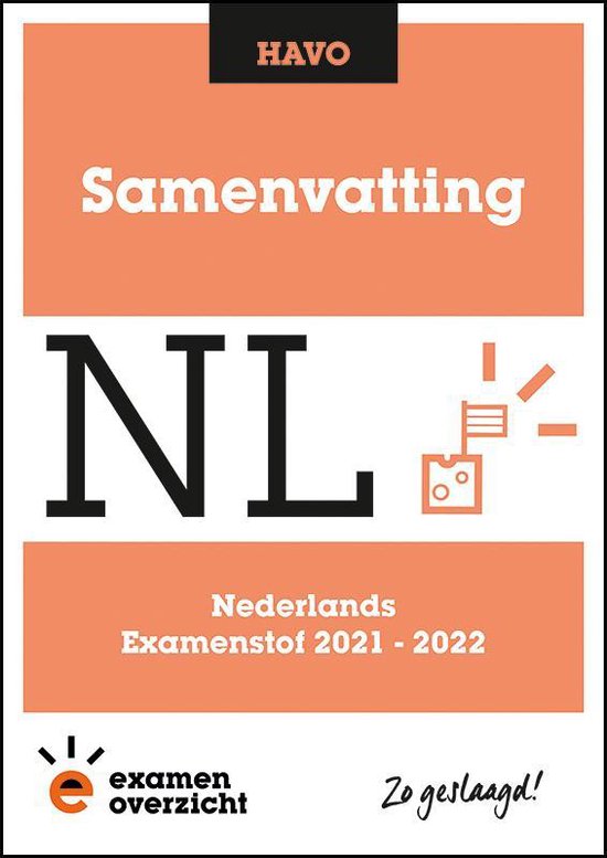 9789493237827 ExamenOverzicht  Samenvatting Nederlands HAVO