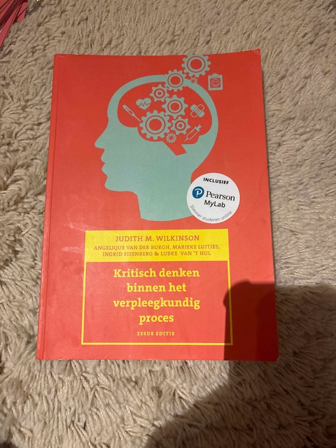 9789043037105-Kritisch-denken-binnen-het-verpleegkundig-proces-6e-editie-met-MyLab-NL-toegangscode