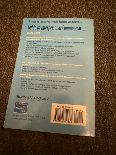 9780130352170-Guide-to-Interpersonal-Communication-Guide-to-Business-Communication-Series