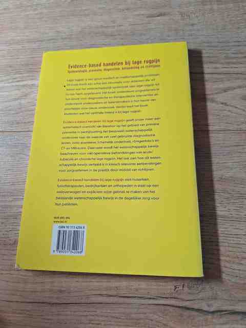 9789031342068-Evidence-based-handelen-bij-lage-rugpijn