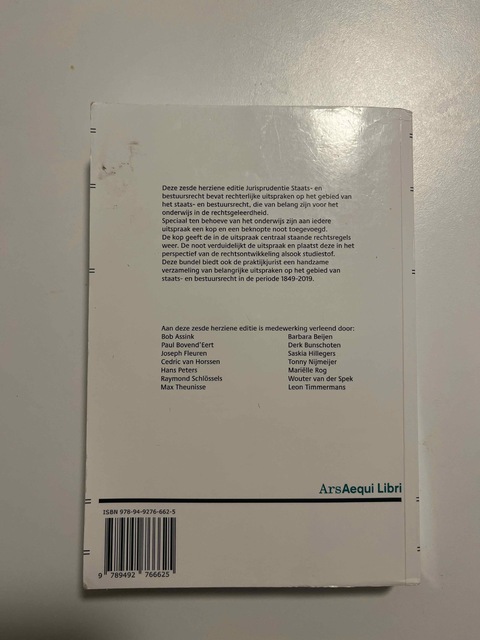 9789492766625-Jurisprudentie-Staats-en-bestuursrecht-1849-2019