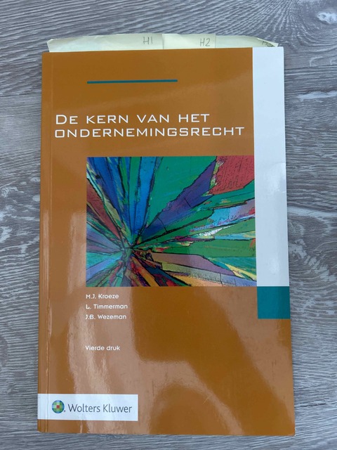9789013133295-De-kern-van-het-ondernemingsrecht