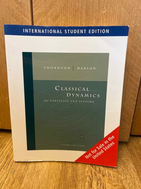 9780495556107-Classical-Dynamics-of-Particles-and-Systems-International-Edition